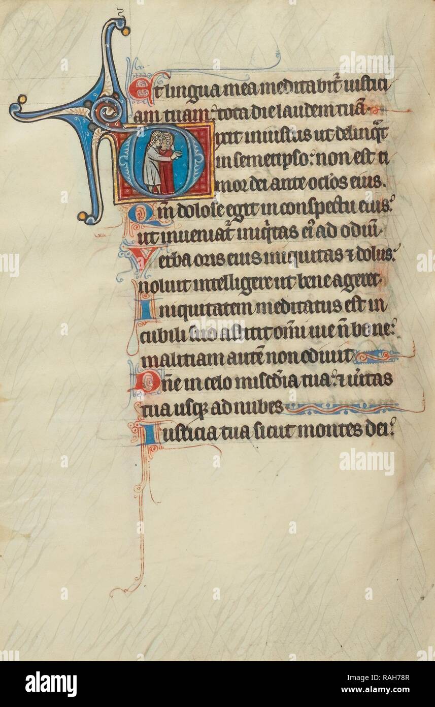 Ermordung Szene, Bute Master (franko-flämischen, aktiv 1260 - 1290), Paris (geschrieben), Frankreich, Beleuchtung neuerfundene Stockfoto