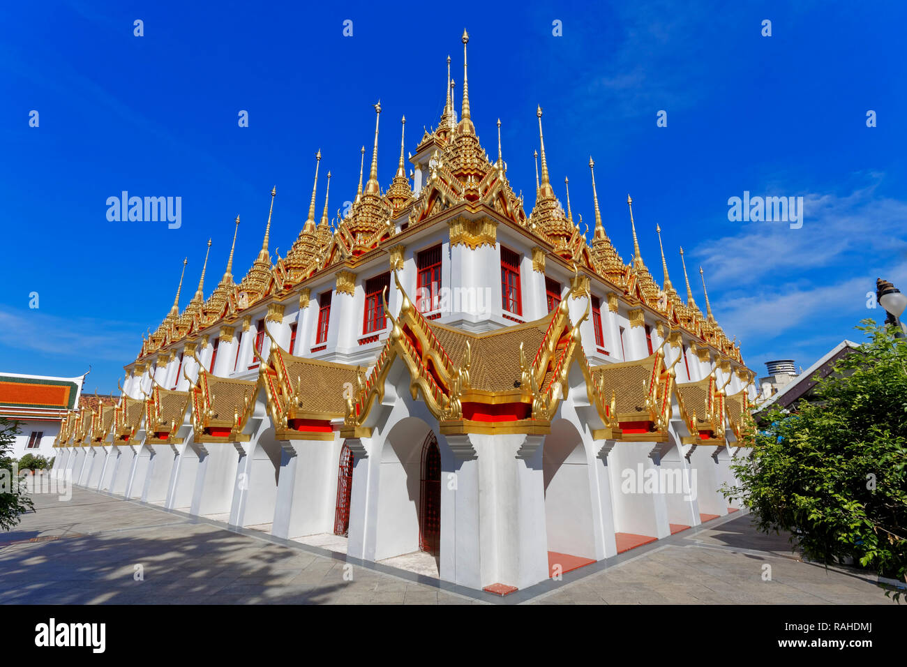 Loha Prasat, Wat Ratchanatdaram, Bangkok, Thailand Stockfoto