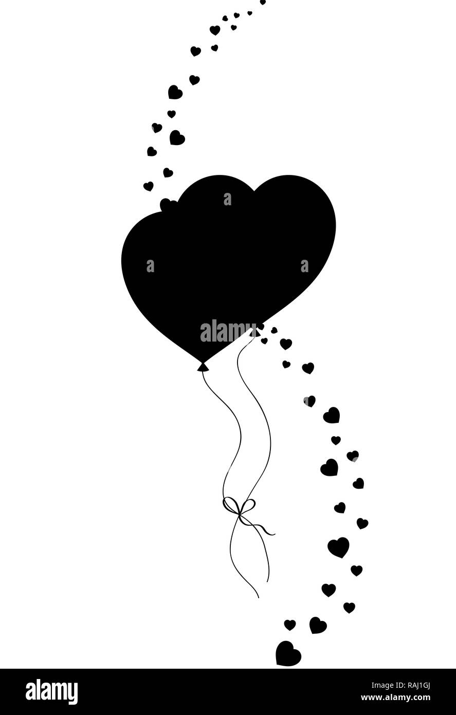 Ballon Herz Schwarzweiss Stockfotos Und Bilder Seite 2 Alamy