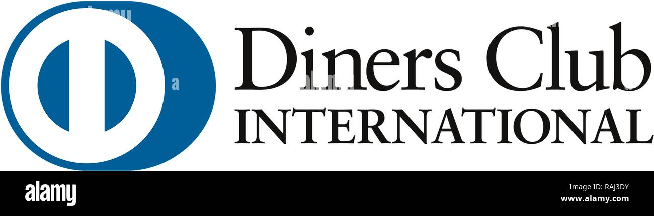 Logo, Diners Club International, Kreditkarten Unternehmen, Deutschland Stockfoto