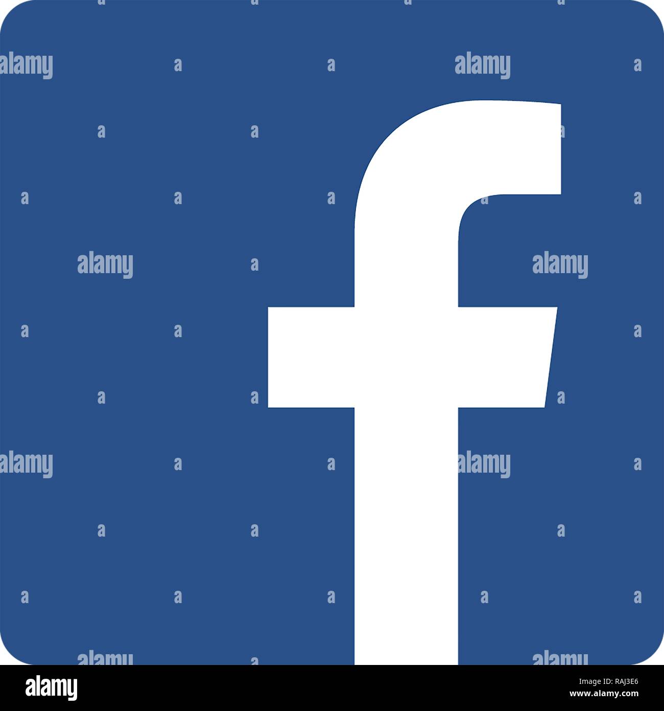 Facebook Logo, Social Network, Deutschland Stockfoto