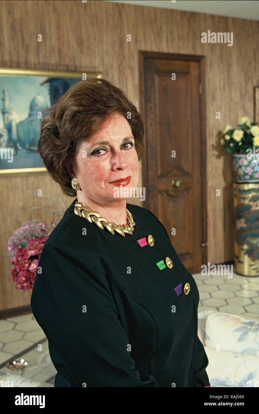 Jehan Sadat, Ehefrau von Anwar Sadat 1997 Foto von Dennis Brack Stockfoto