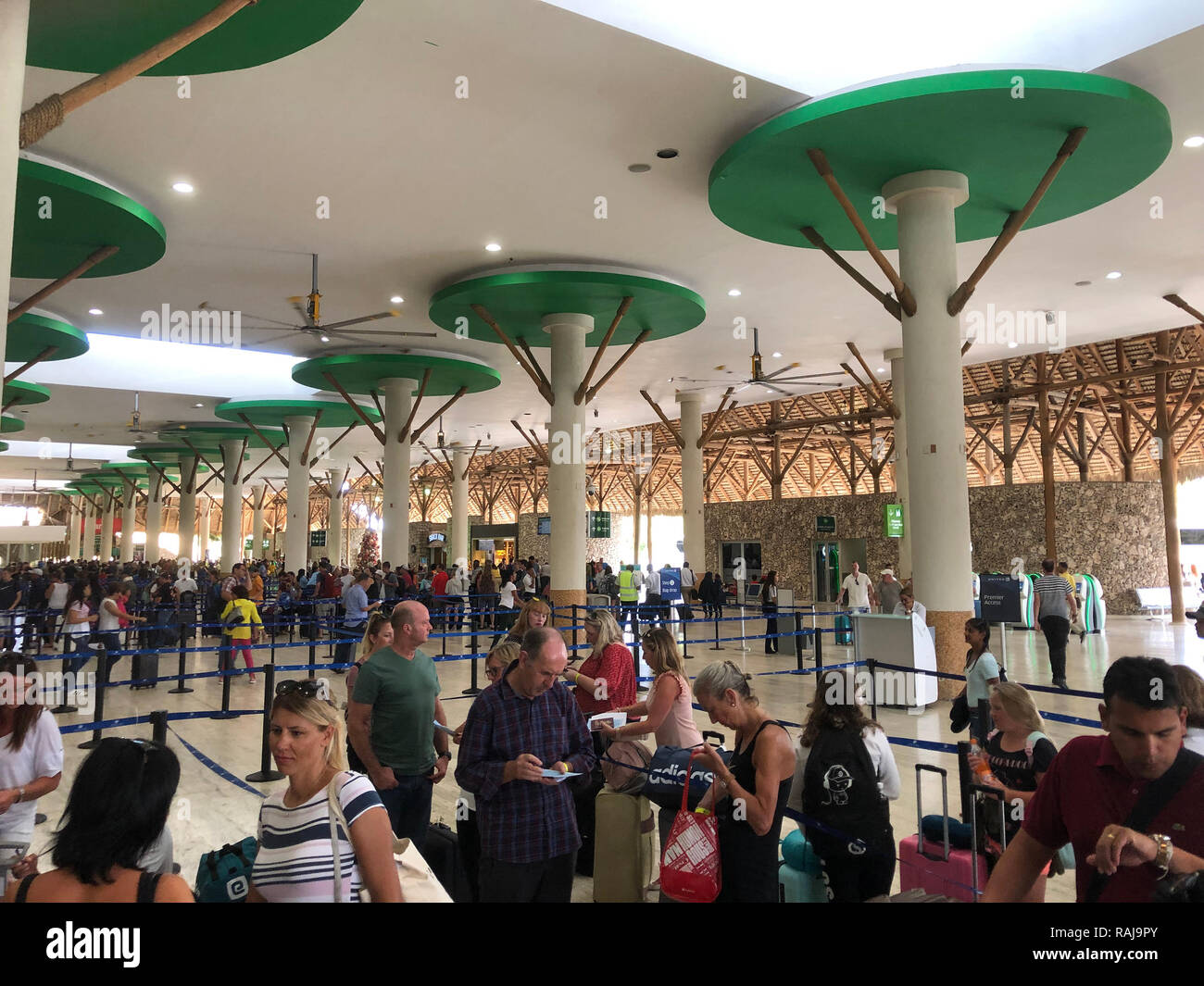 Vom FLUGHAFEN PUNTA CANA, Dominikanische Republik. Foto: Tony Gale Stockfoto