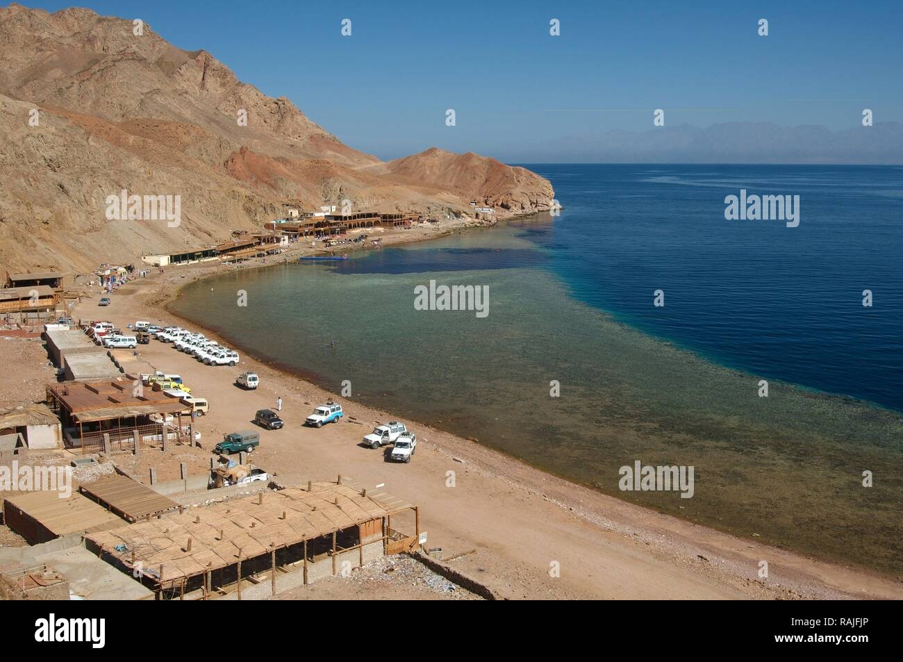 Blue Hole tauchen Lage, Dahab, Rotes Meer, Ägypten, Afrika Stockfoto