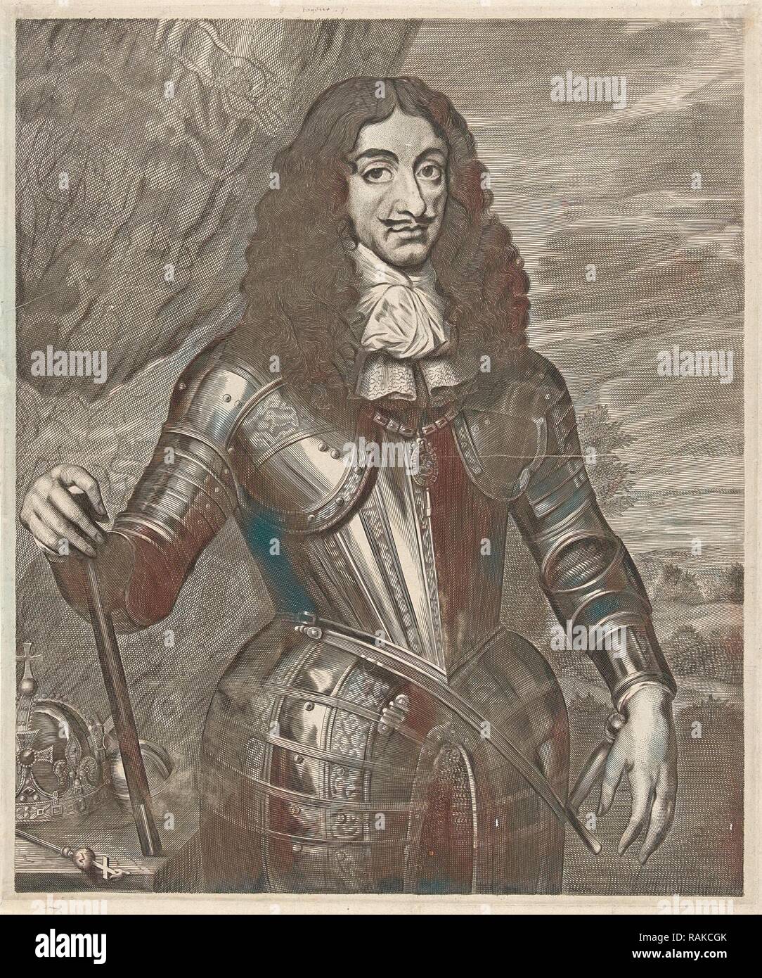 Portrait von Leopold I., Kaiser von Deutschland, Cornelis Van Dalen II, Anonym, Pieter Nason, 1648-1705. Neuerfundene Stockfoto