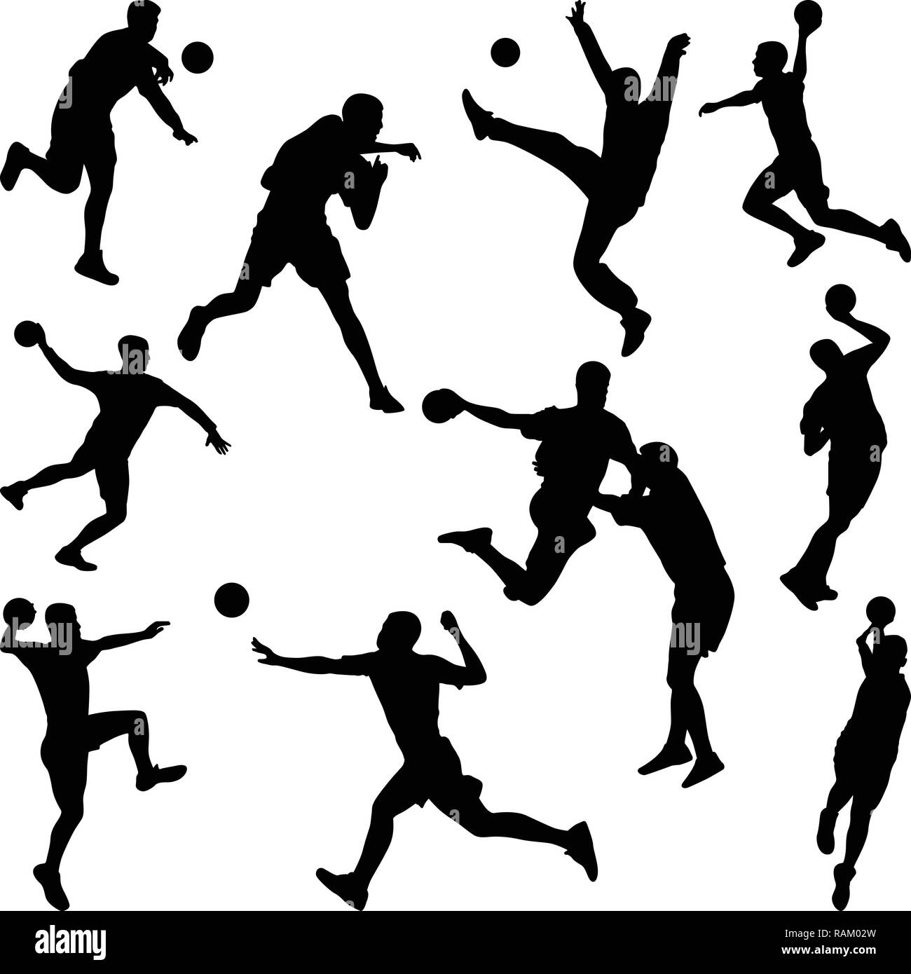 Handball Spieler Stock Vektor