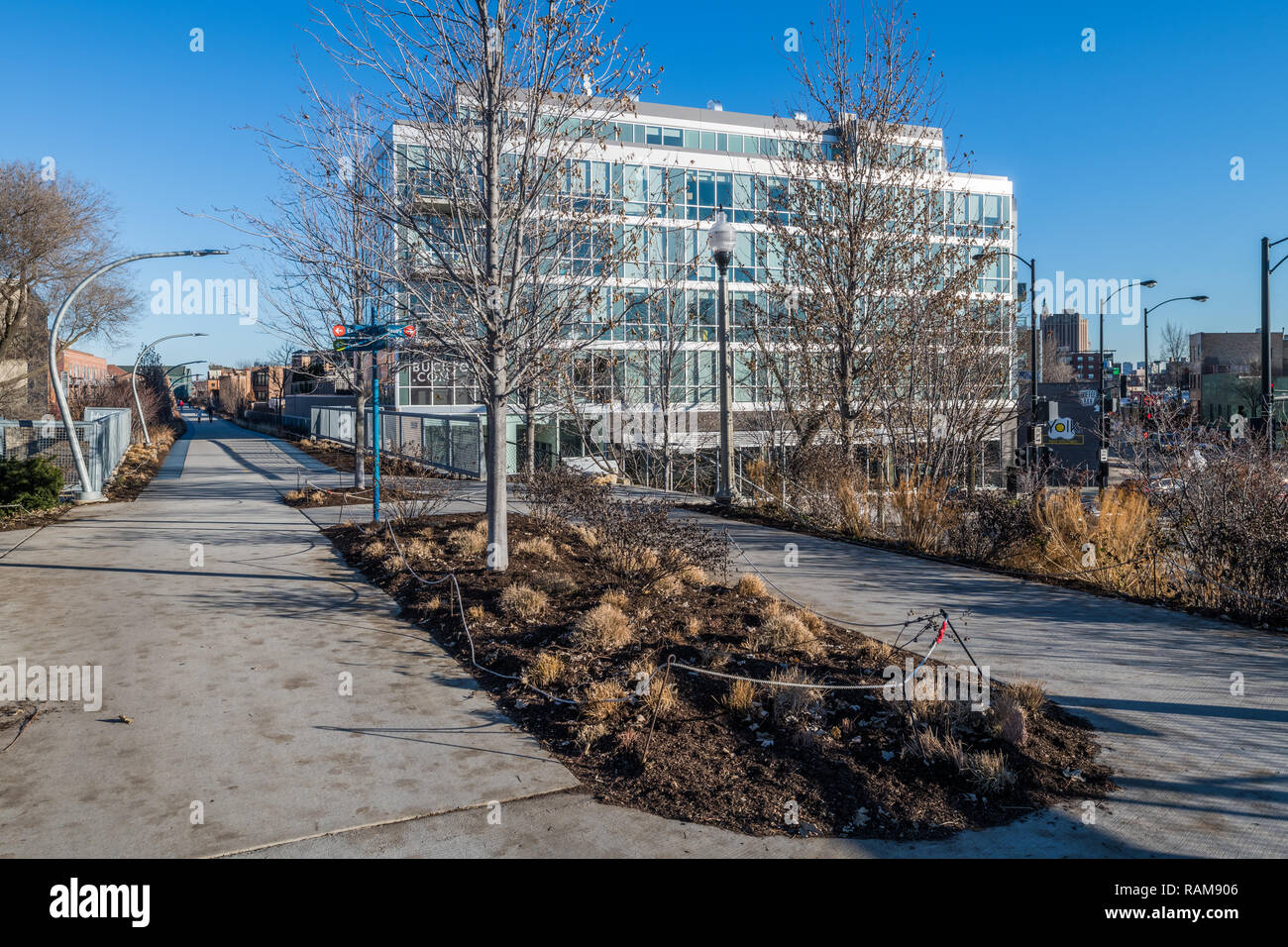 606 Trail im Winter Stockfoto
