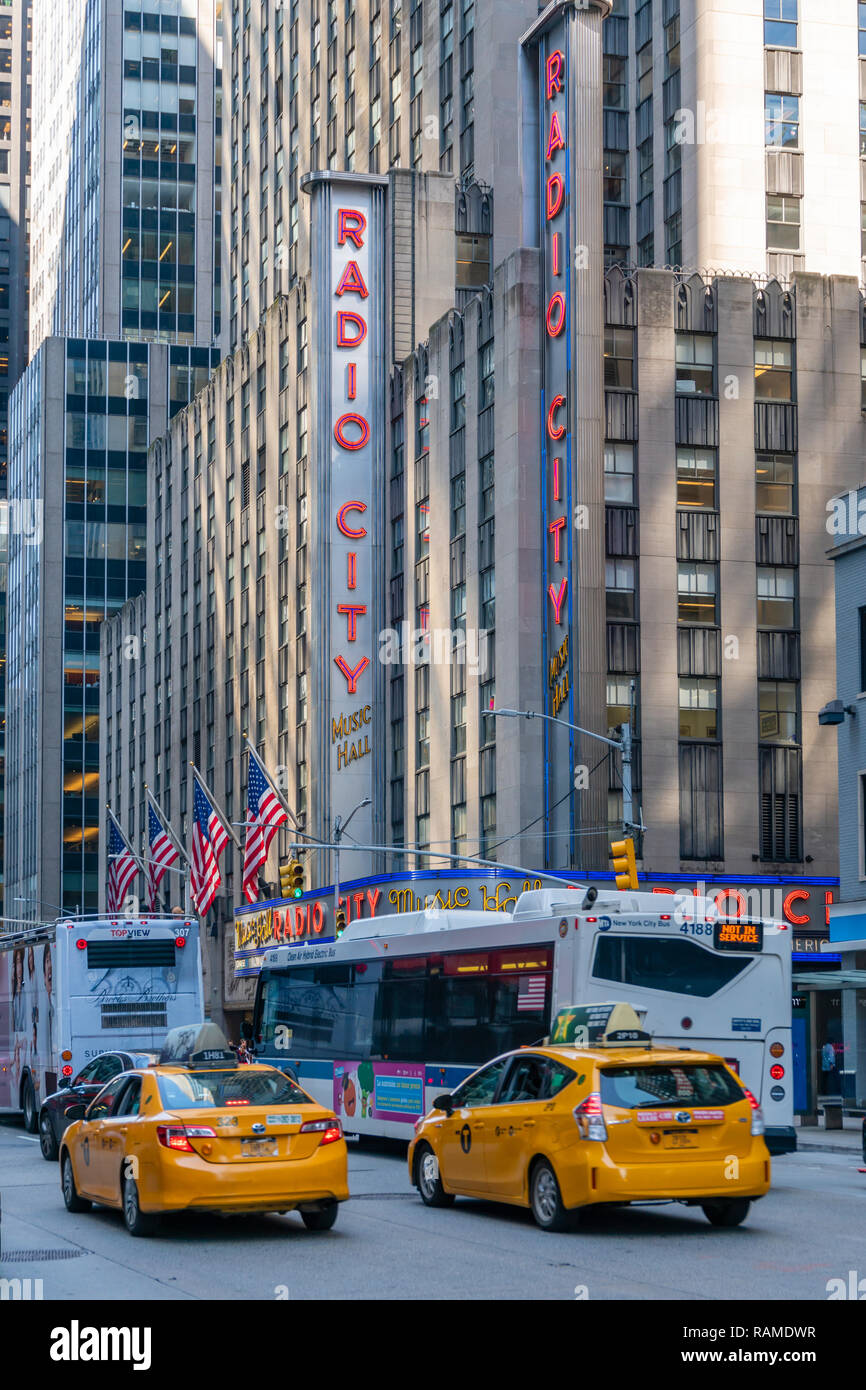 Radio City Music Hall in New York City Stockfoto