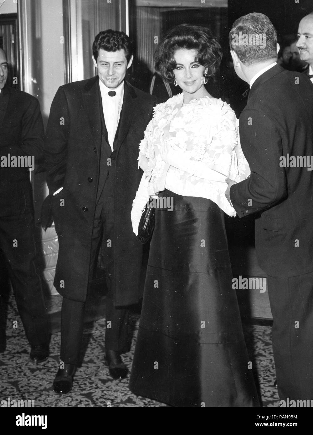 Elizabeth Taylor, Eddie Fisher, Rom 1962 Stockfoto