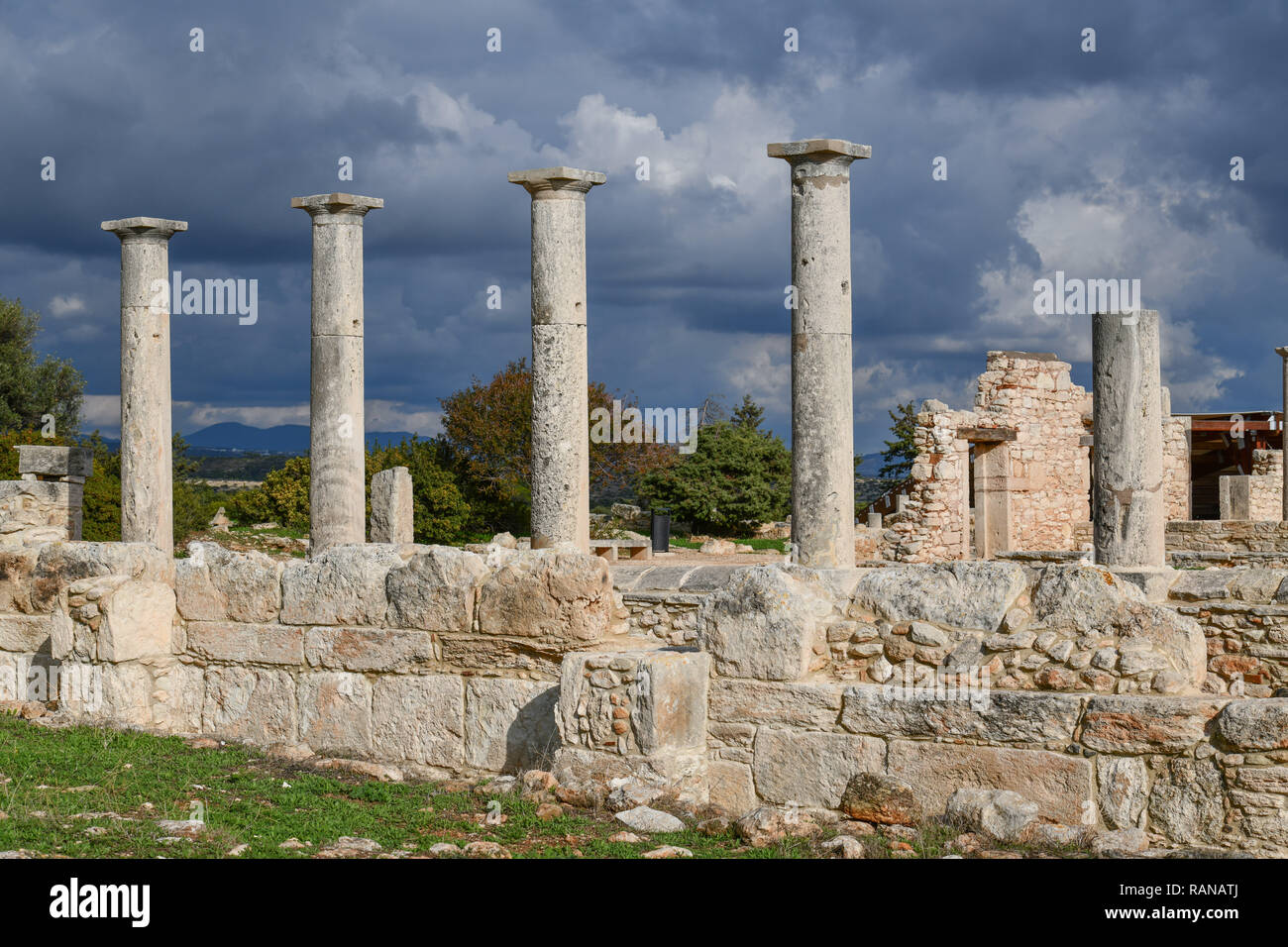 Apollo Heiligtum, Ausgrabungsstätte, Kourion, Zypern, Ausgrabungsstaette, Zypern Stockfoto