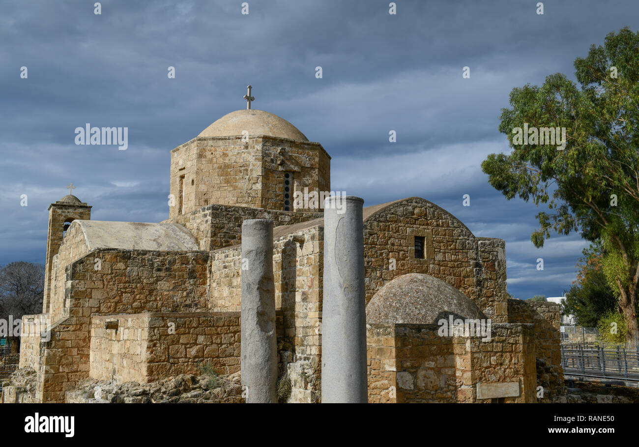 Kirche, Agia Kyriaki Chrysopolitissa, Paphos, Zypern, Kirche, Zypen Stockfoto