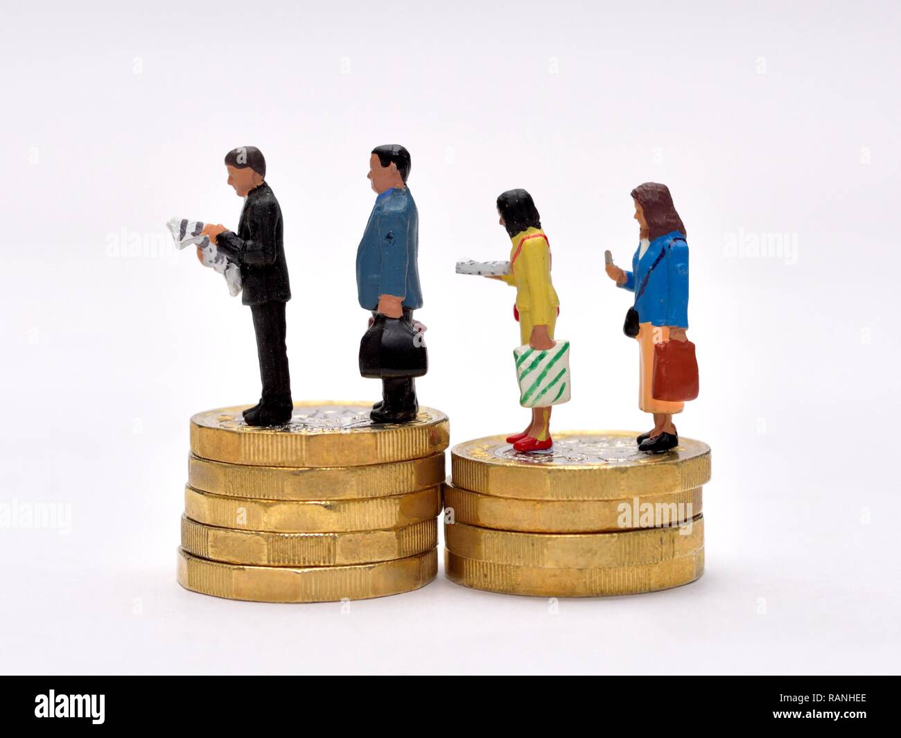 Bares Geld sparen Personen Konzept Stockfoto