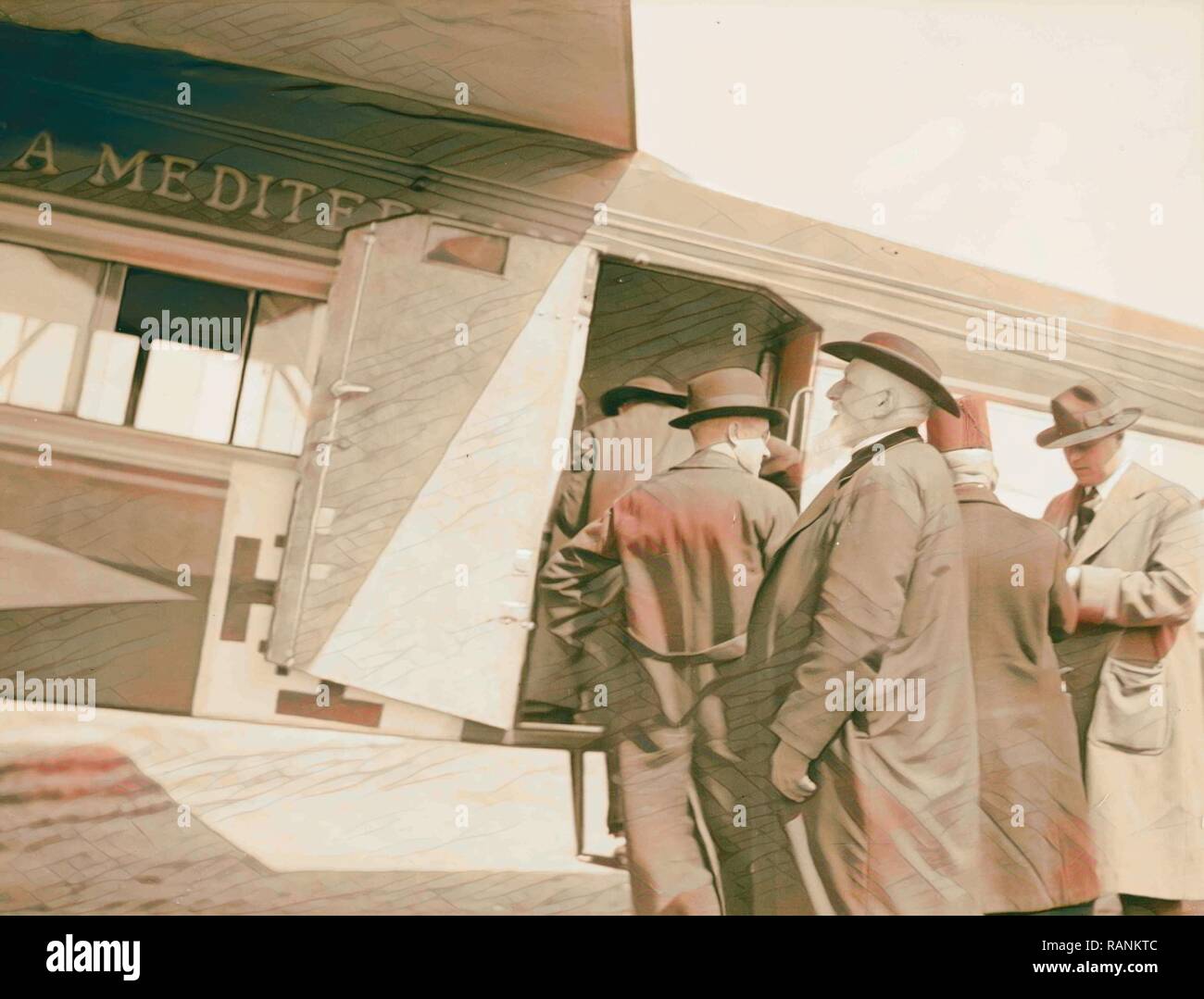 Centennial Ostern feiern. Heilige Jahr. Lateinischer Patriarch Abschied von der päpstliche Vertreter. Die Neuerfundene Stockfoto