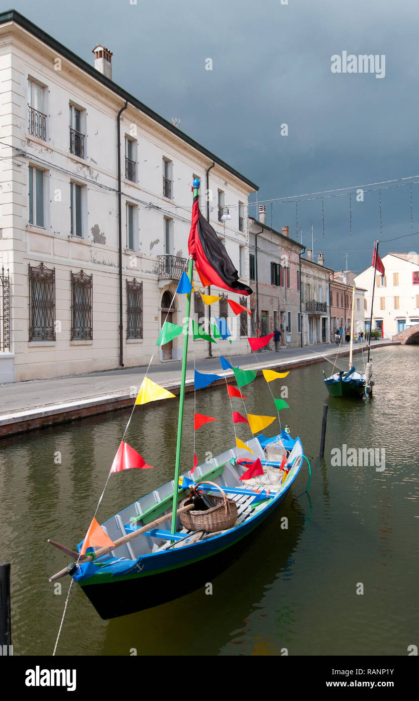 Comacchio, Emilia Romagna, Italien Stockfoto
