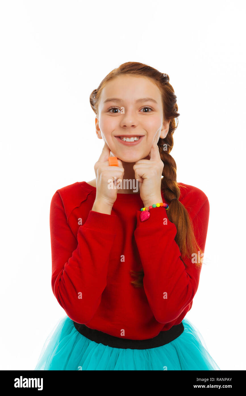 Süßes Girl Mit Überraschung Süßes Girl Mit Überraschung