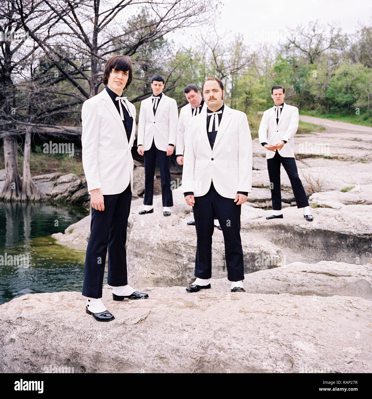 Die Bienenstöcke eine schwedische Rockband, in McKinney fällt, Austin, Texas, Vereinigte Staaten von Amerika fotografiert. Stockfoto