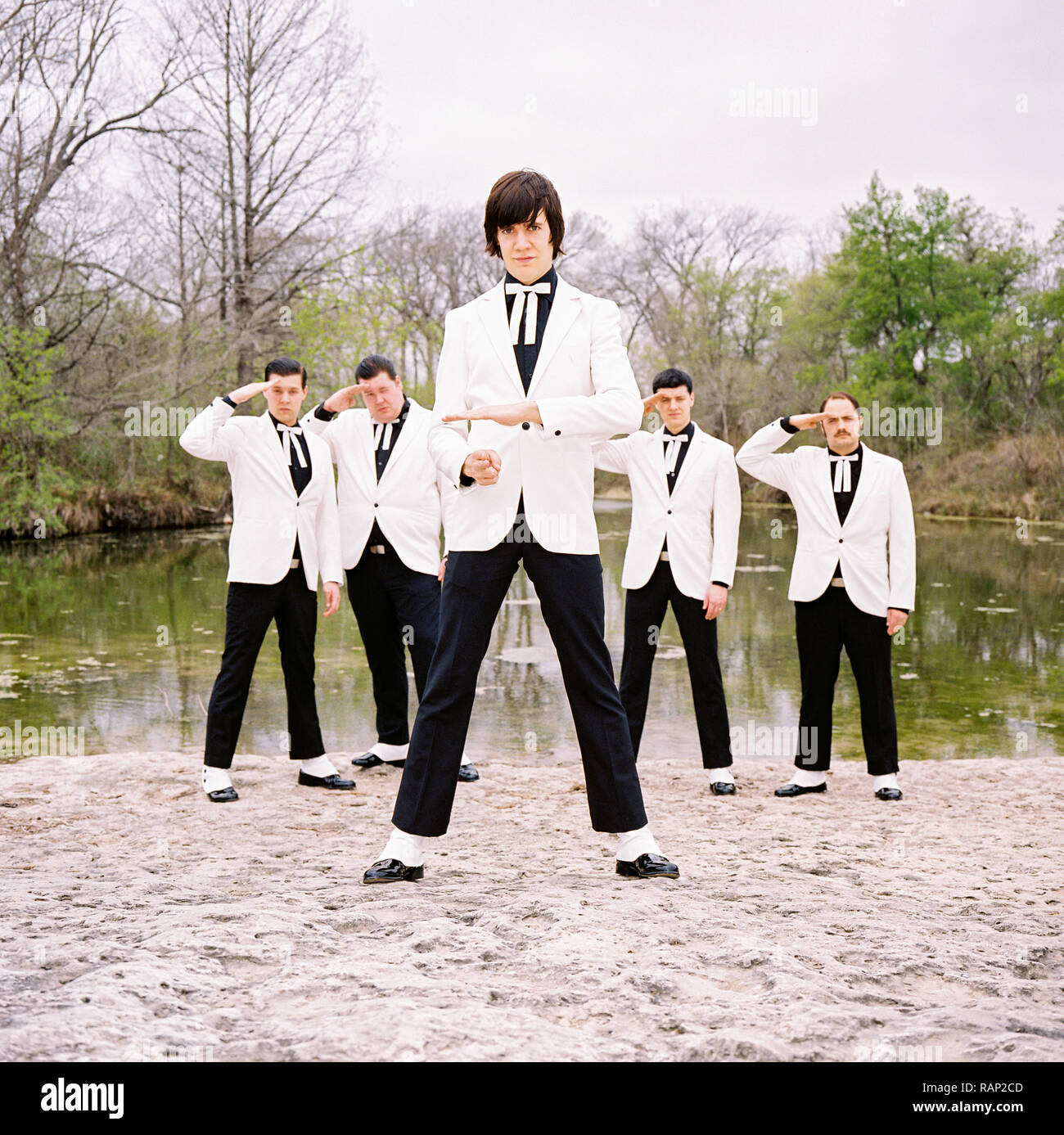 Die Bienenstöcke eine schwedische Rockband, in McKinney fällt, Austin, Texas, Vereinigte Staaten von Amerika fotografiert. Stockfoto