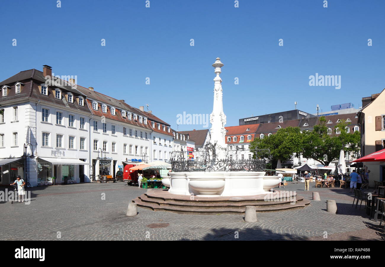 St. Johanner Markt, Saarbrücken, Saarland, Deutschland Stockfotografie