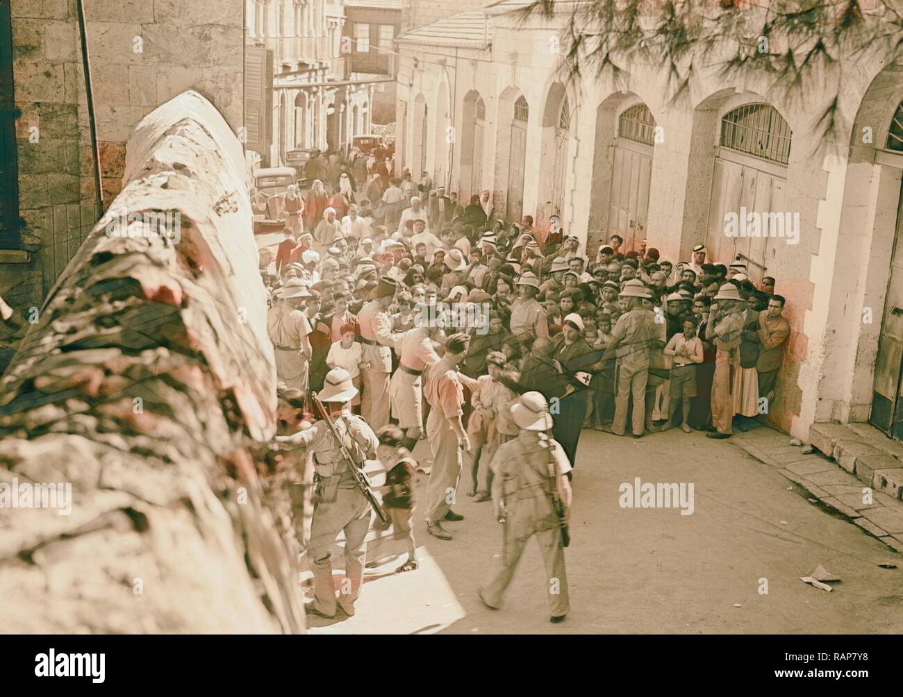 Die Hebung der Belagerung von Jerusalem Gruppe der Stadt die Menschen