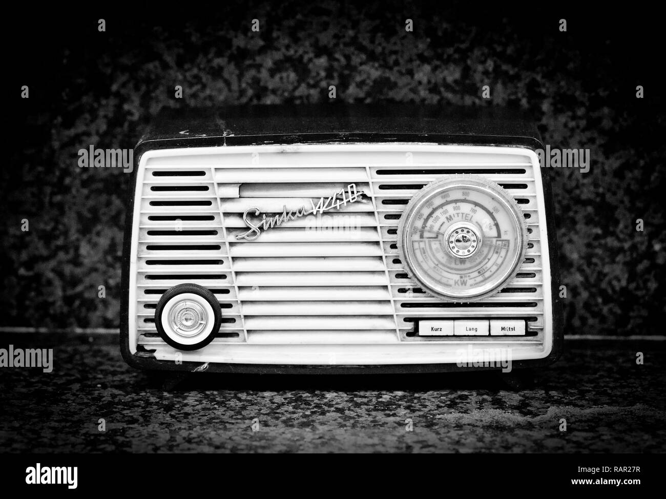Retro Vintage altes Radio Nostalgie Objekt Foto Stockfoto