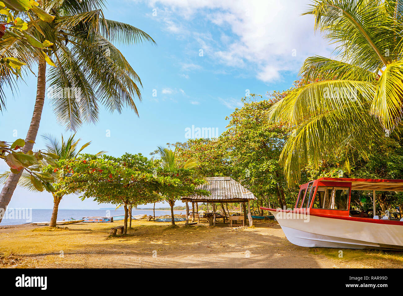 Am Strand von Playa Tarcoles Costa Rica Stockfoto