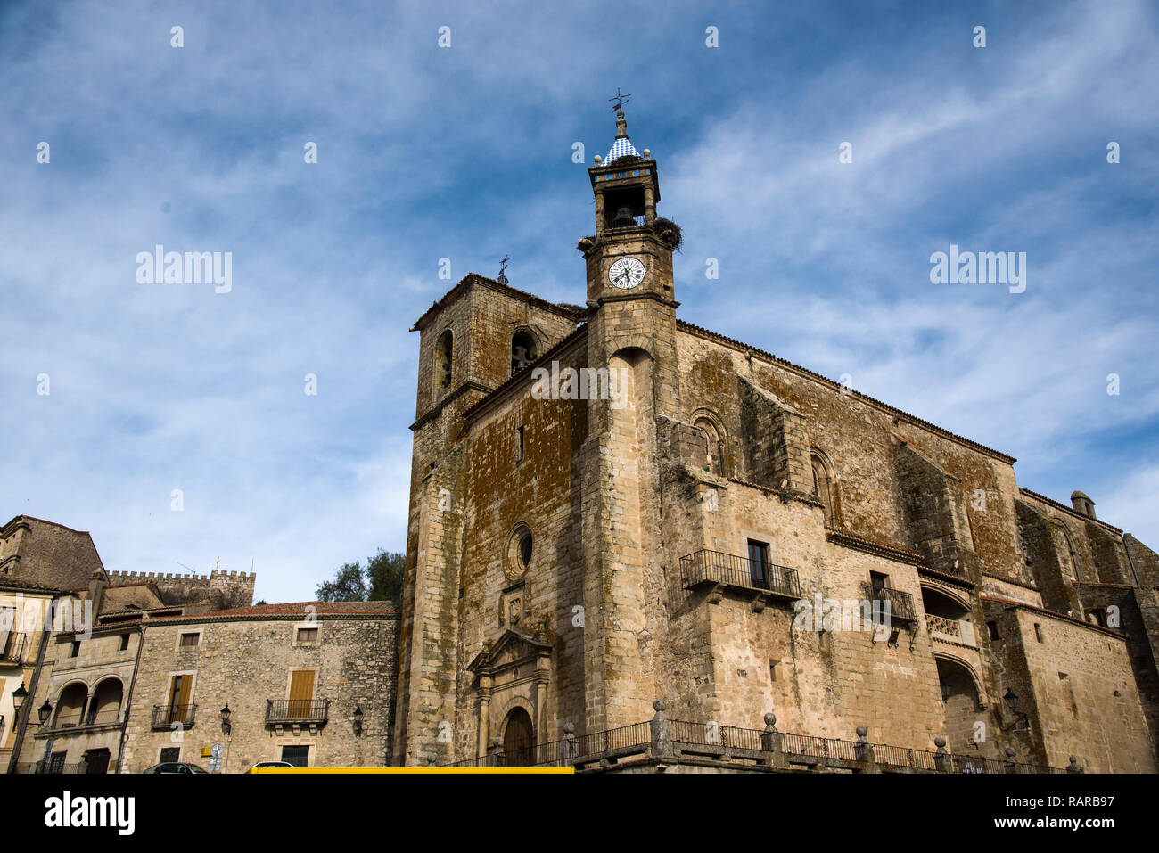 Monumentale Stadt Trujillo, Spanien Stockfoto