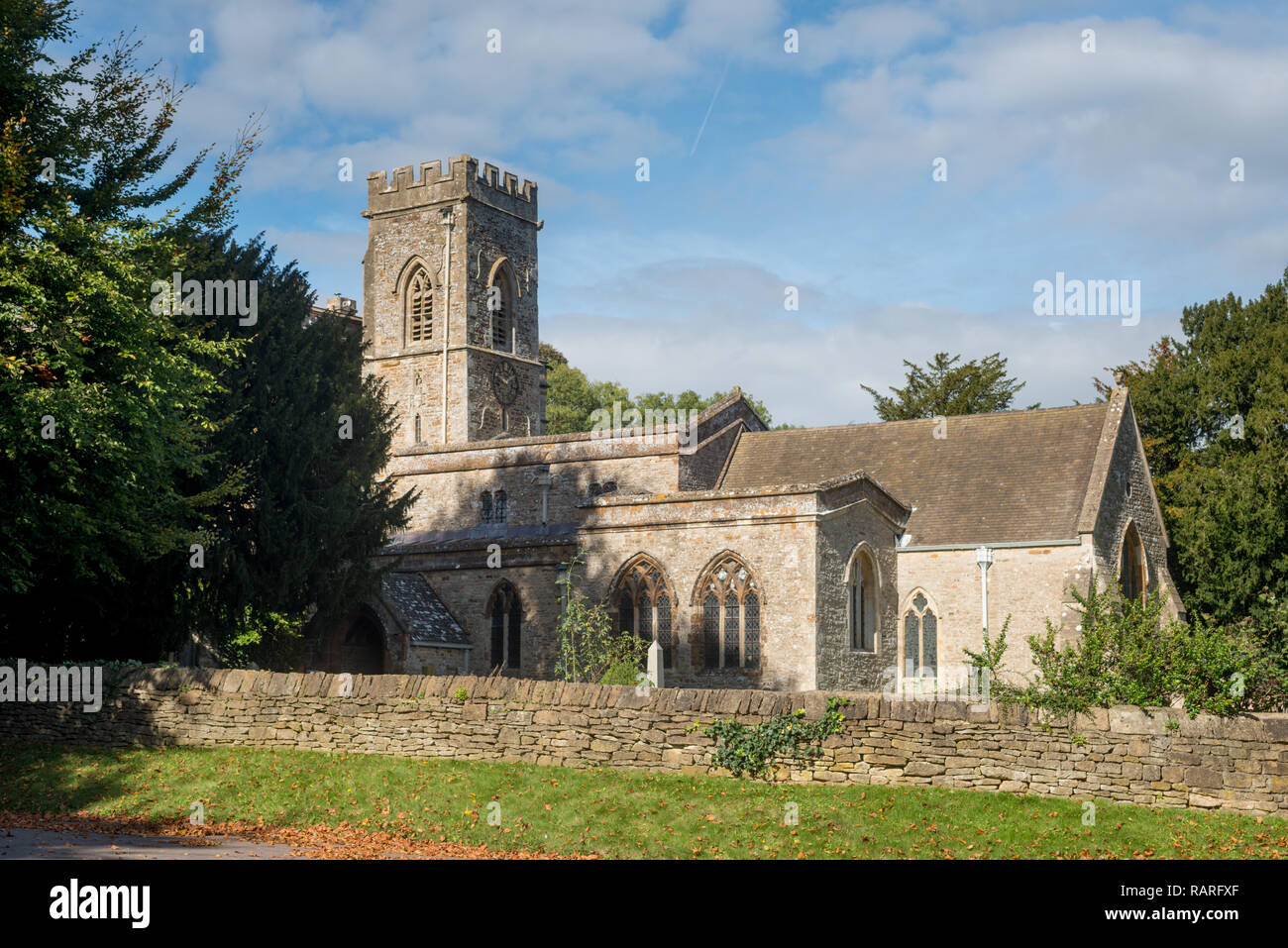Die Pfarrkirche St. Maria, der Jungfrau, North Aston, Oxfordshire, England, Vereinigtes Königreich, Europa Stockfoto