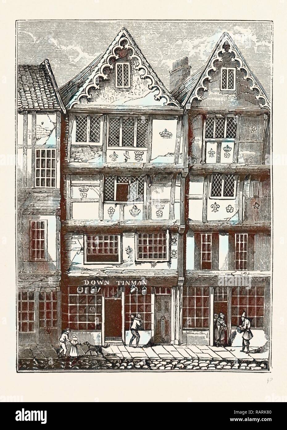 Haus M. Beaumont, französischer Botschafter in London, England, Kupferstich aus dem 19. Jahrhundert, Großbritannien, Großbritannien. Neuerfundene Stockfoto