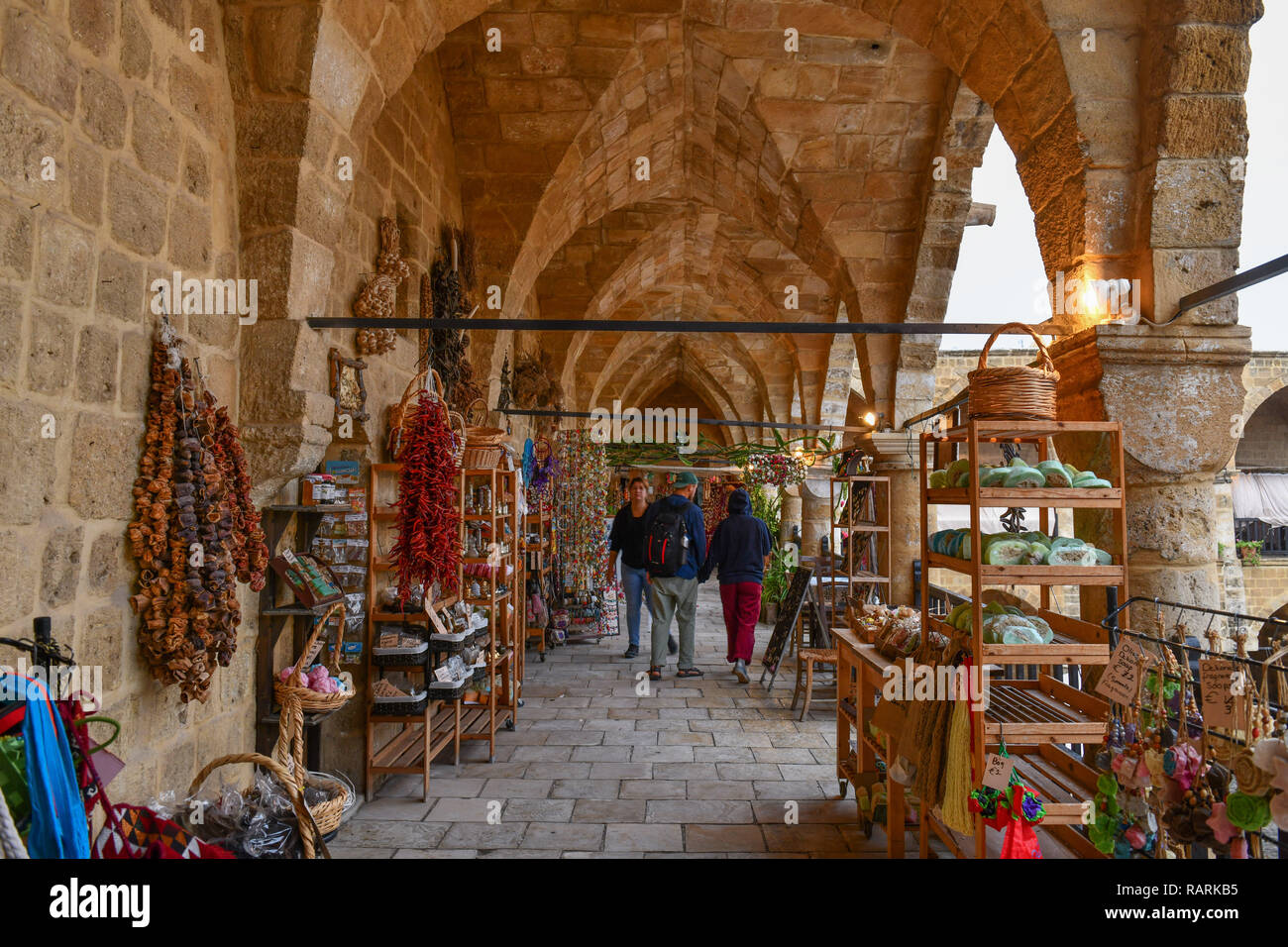 Karawanserei Bueyuek Han, Nicosia, Türkische Republik Nordzypern, Karawanserei Bueyuek Han, Nikosia, tuerkische Republik Nordzypern Stockfoto