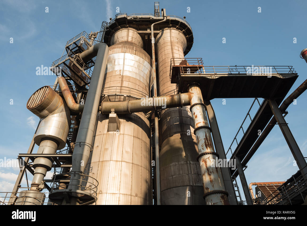 Historische Hochofenanlage Stockfoto