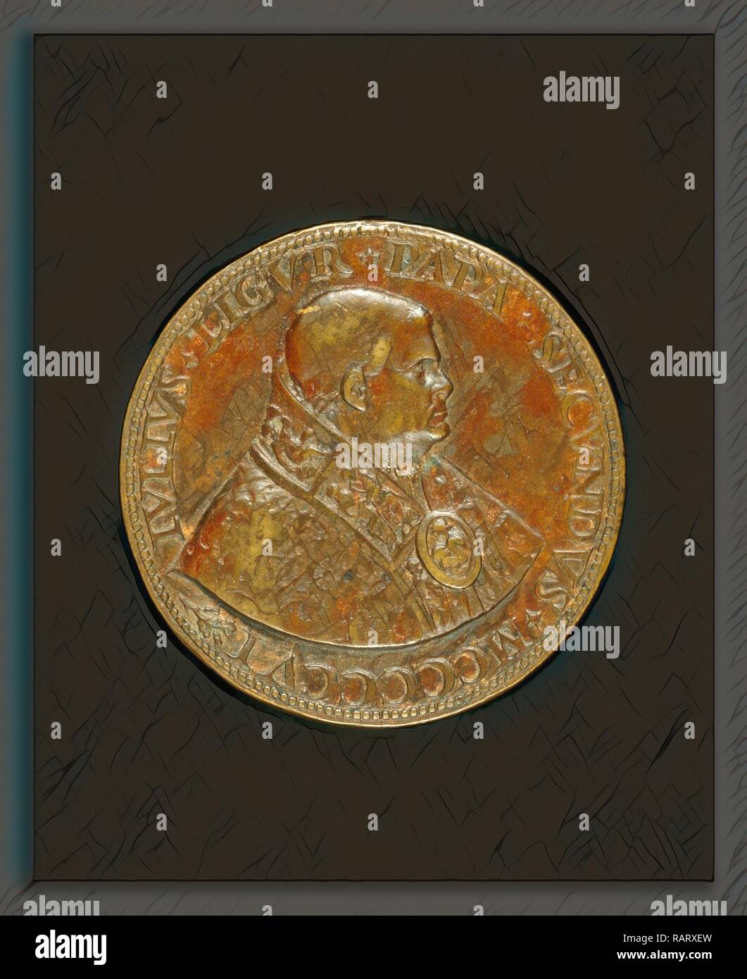 Caradosso Foppa, Julius II (Giuliano Della Rovere, 1443-1513), Papst 1503 [Vorderseite], Italienisch, C. 1452 - 1526-1527 Neuerfundene Stockfoto