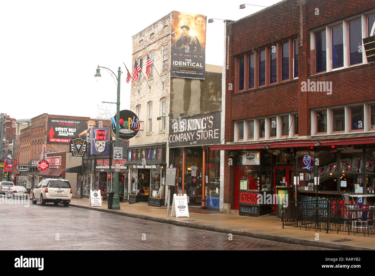 Unternehmen im Beale St. Entertainment Center in Memphis, TN, USA Stockfoto