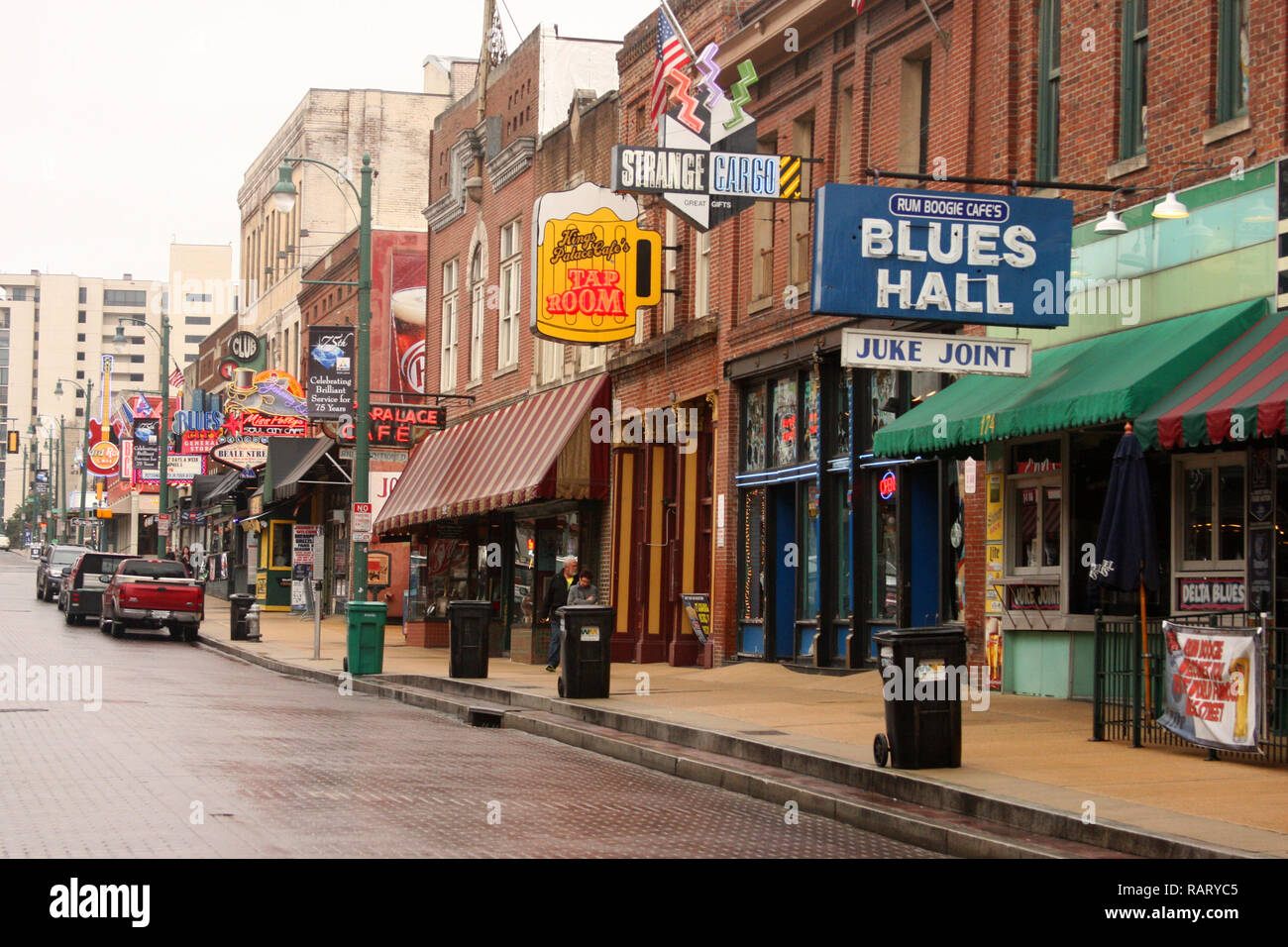 Unternehmen im Beale St. Entertainment Center in Memphis, TN, USA Stockfoto