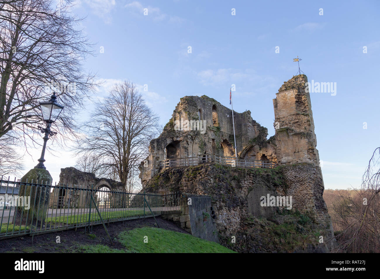 Knaresborough Schloß, North Yorkshire Stockfoto