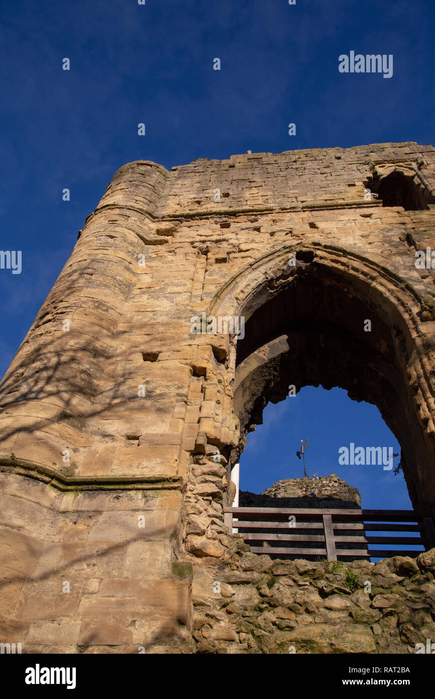 Turm von Knaresborough Castle, North Yorkshire Stockfoto