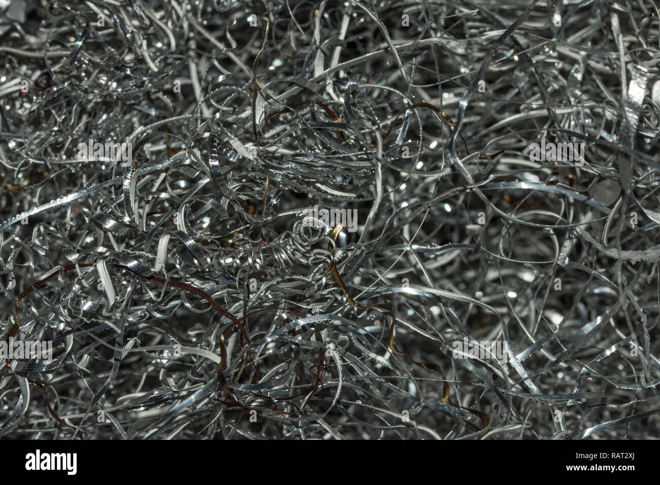 Metallspäne close-up Stockfoto