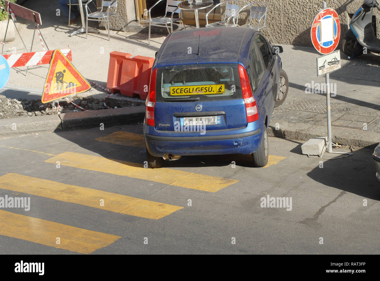 Mailand (Italien), Auto Parken verboten Stockfoto