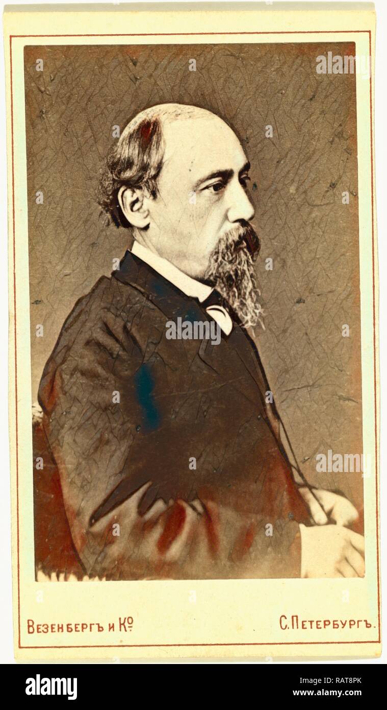 Nikolai Aleksejewitsch Nekrassow, Brustbild, nach rechts, C. 19. Russland. Neuerfundene Stockfoto