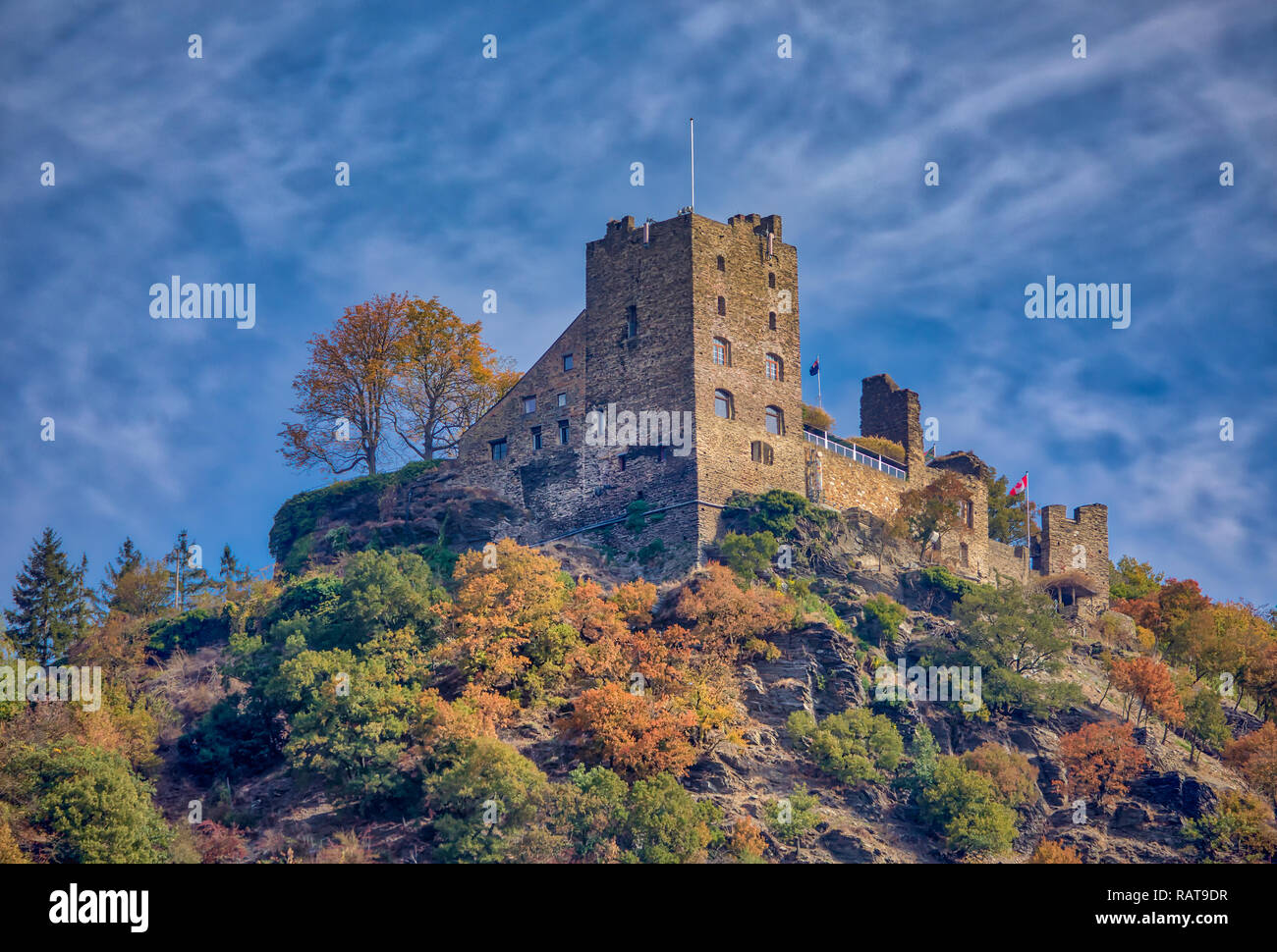 Kreuzfahrt Rhein Valley Stockfoto