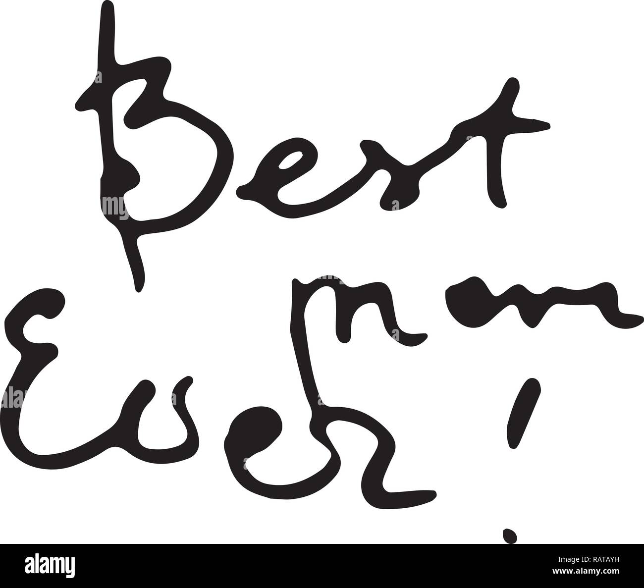 Beste Mama immer doodle Beschriftung Banner. Kalligraphie Tinte vektor Text. Bild für Grußkarten, Drucken, Tag, t-shirt Stock Vektor