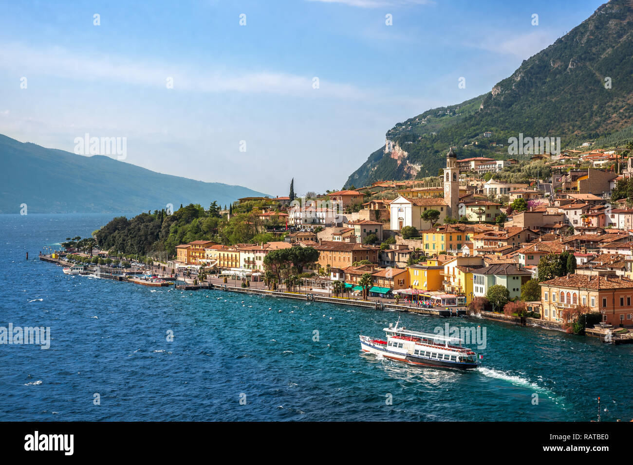 Limone Sul Garda, Gardasee, Italien Stockfoto