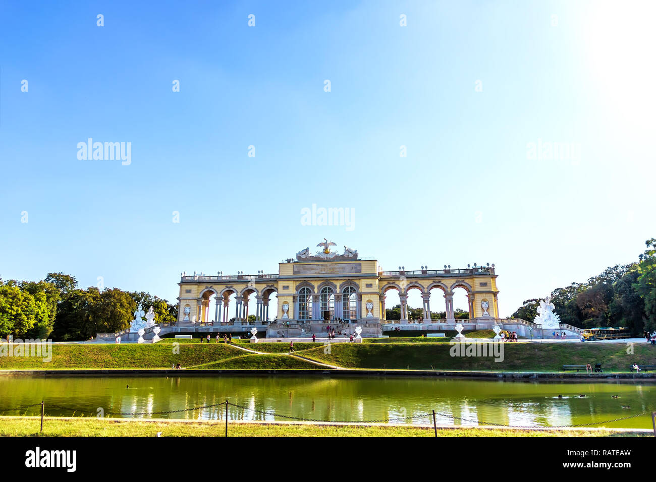 Shonbrunn Gloriette im berühmten Park von Wien, Österreich Stockfoto