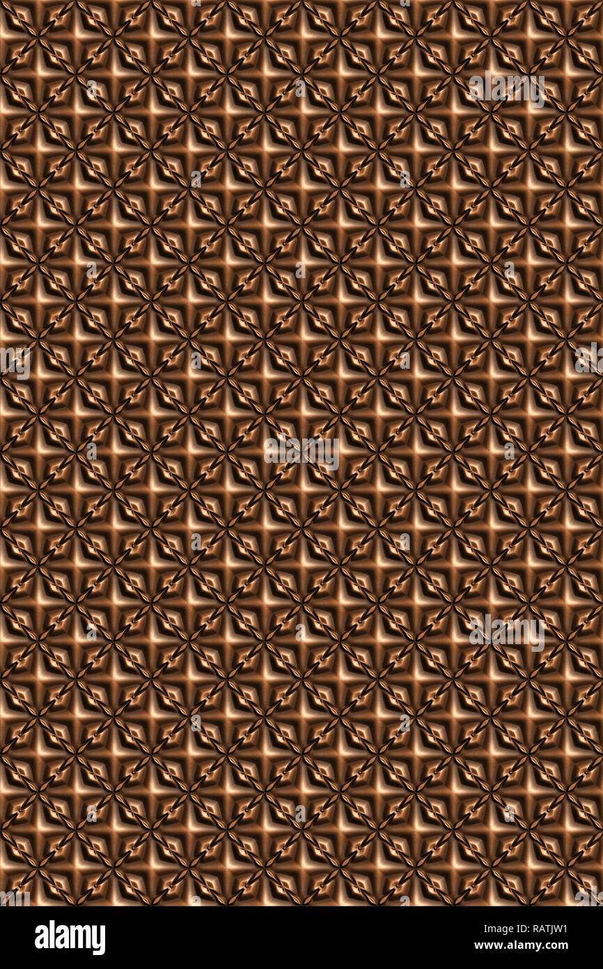 Nahtlos kachelbare Leder dekorativer Hintergrund Muster. Stockfoto