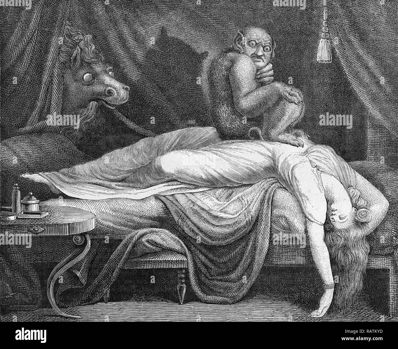 Gotische Alpträume ein 1780 Abbildung: Stockfoto