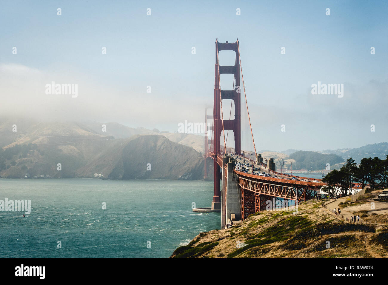 Golden Gate Bridge View im Sommer Stockfoto