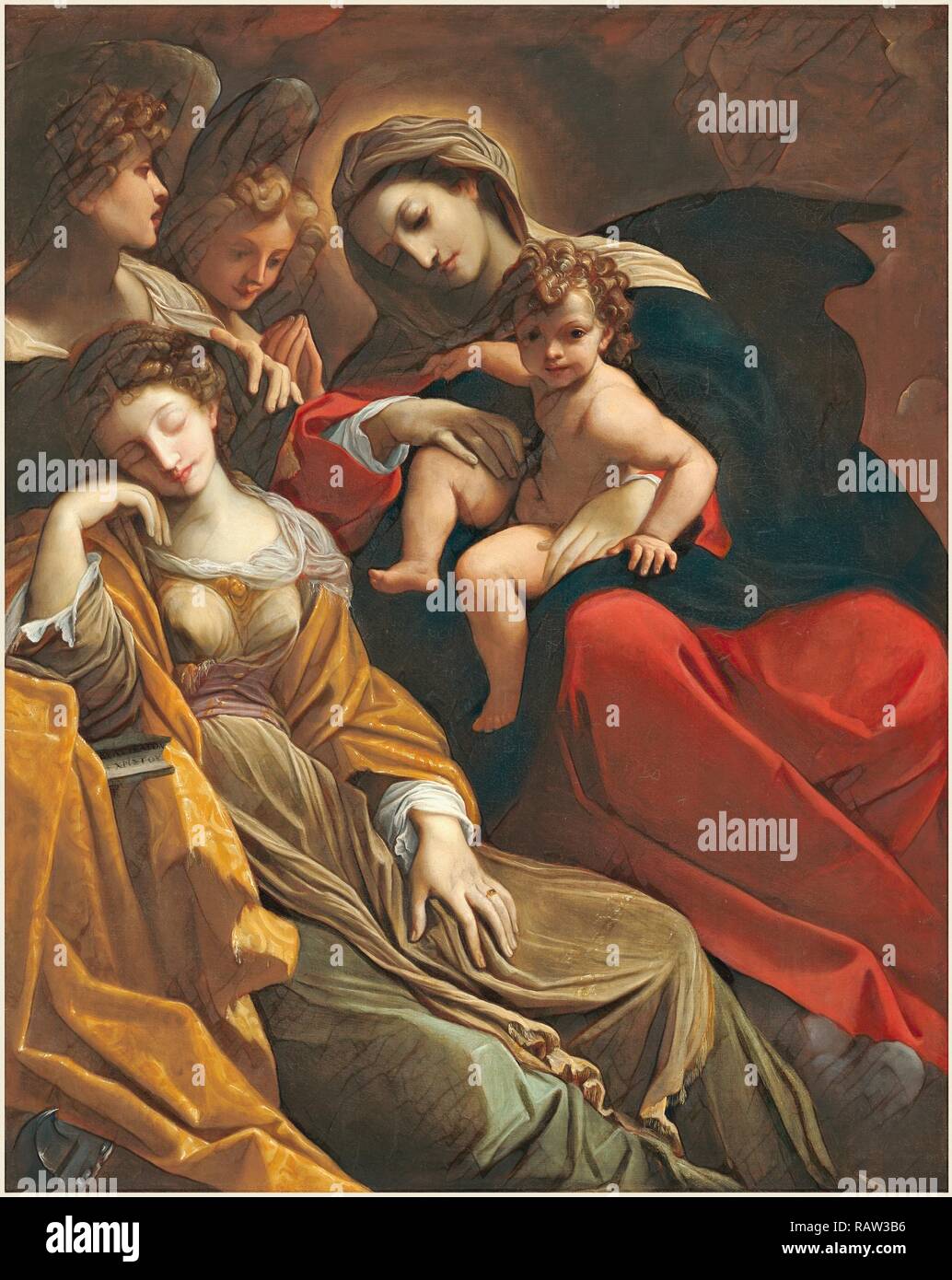 Der traum von saint catherine von alexandria Fotos und Bildmaterial
