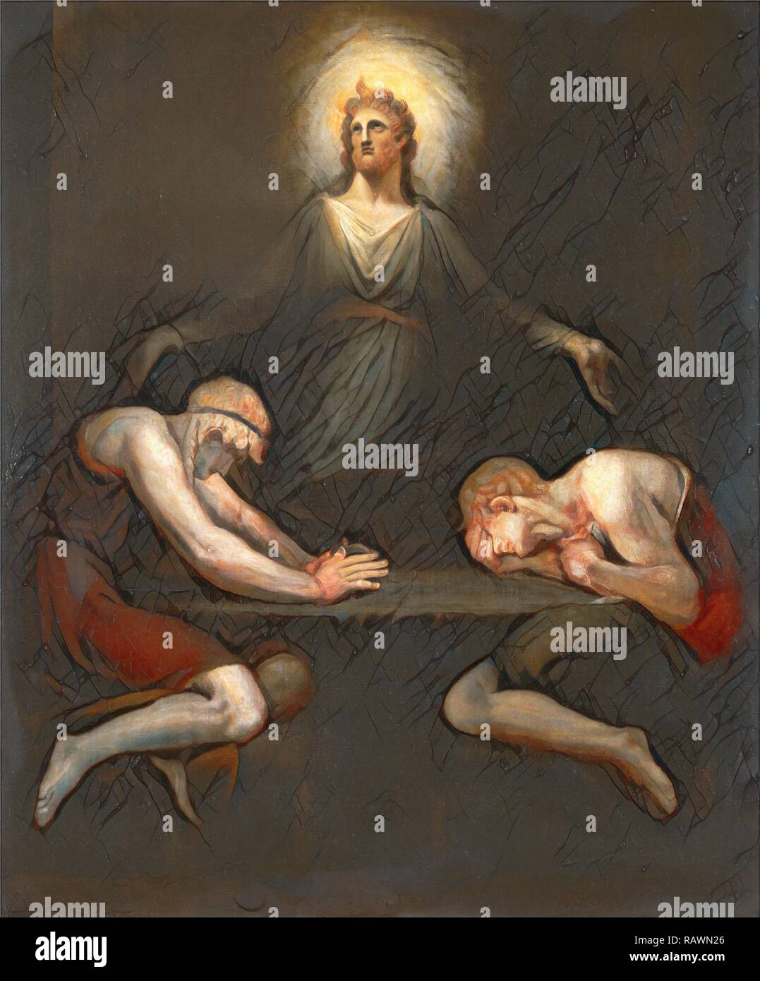 Christus Verschwinden von Emmaus, Henry Fuseli, 1741-1825, Schweizer. Neuerfundene durch Gibon. Klassische Kunst mit einem modernen Touch neuerfundene Stockfoto