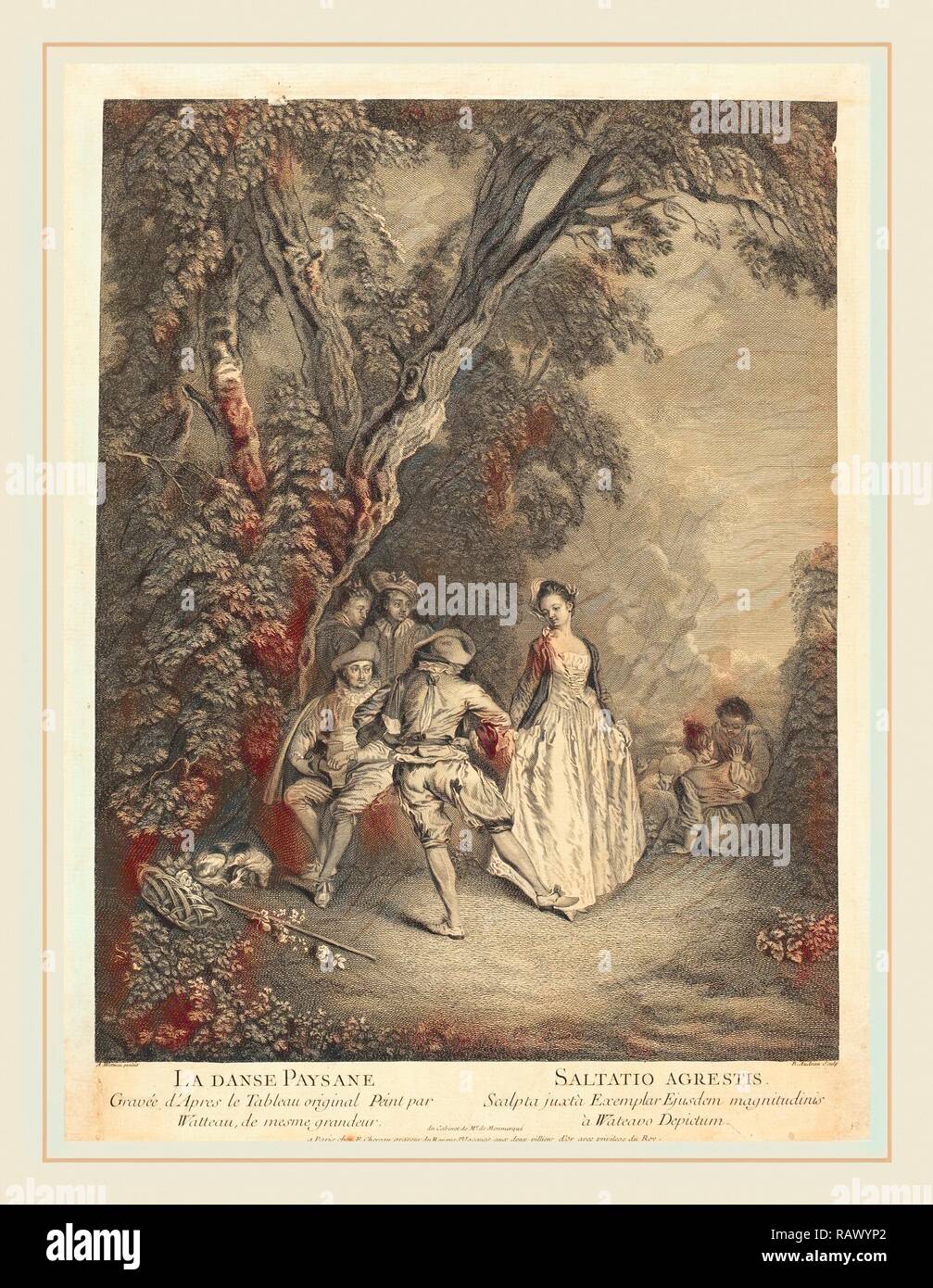 Engraving By Watteau Stockfotos Und Bilder Kaufen Alamy