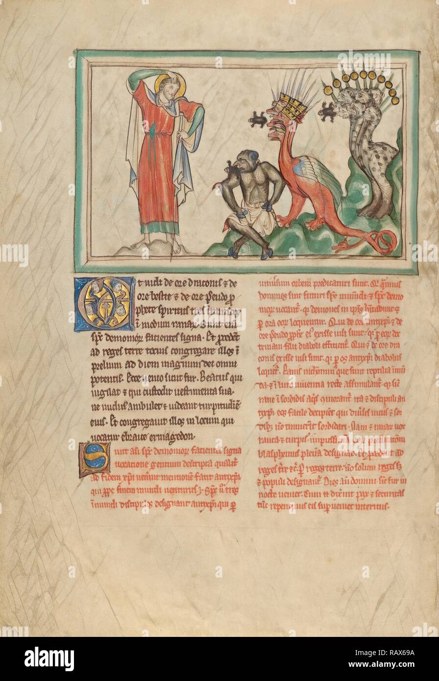 Die unreinen Geister die Ausstellung aus dem Mund des Drachen, das Tier und der falsche Prophet, Unbekannt, London (wahrscheinlich Neuerfundene Stockfoto