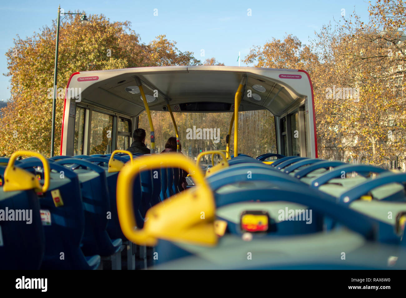 Open Top Bus für Sightseeing in London City Stockfoto